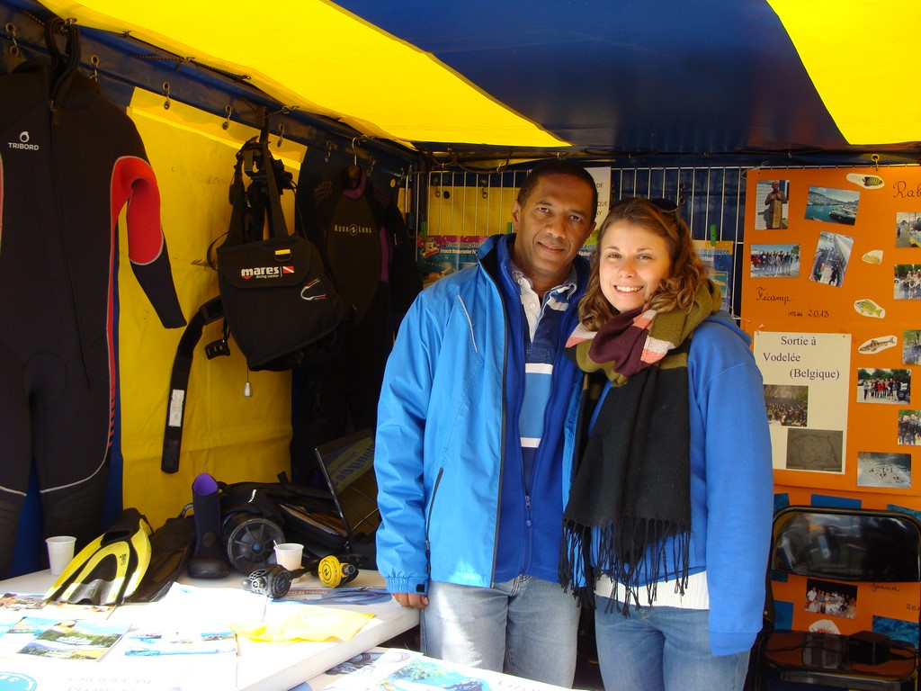 Le stand GPSC tenu par nos secrétaires