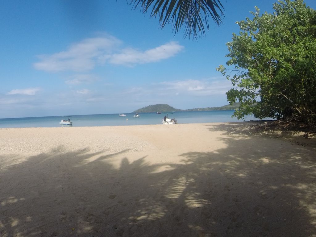 Départ d'une belle plage